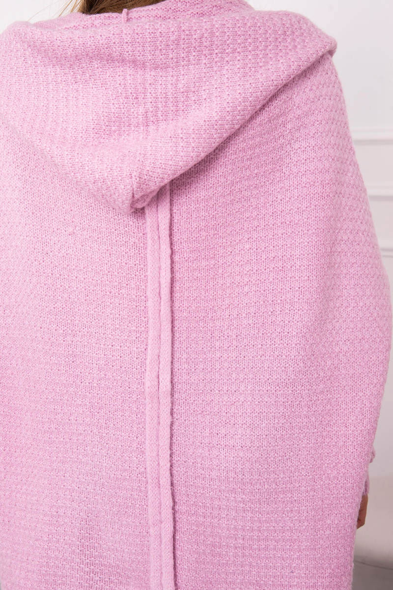 Sweter z kapturem fioletowy