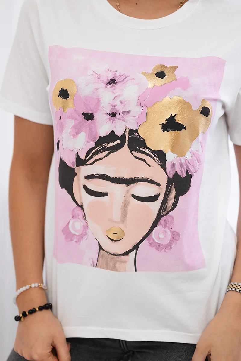 T-shirt Frida różowy